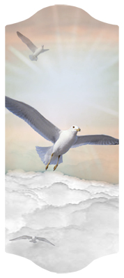 DARAY-C-101-BZ Journey Home Clouds Birds Bronze